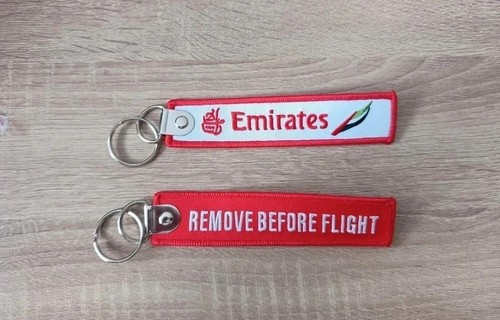Porte clé brodé - porte, avion