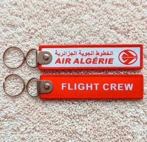 Porte clé brodé tissé avion - tissé,
