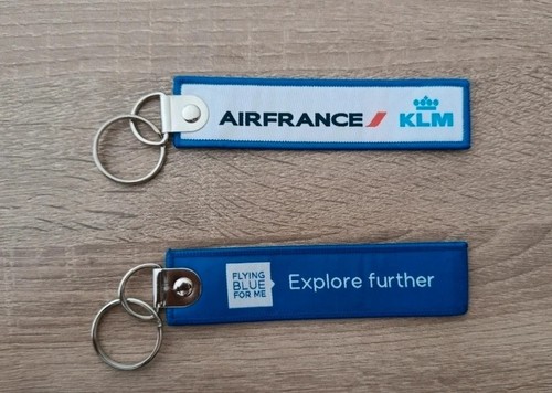Porte clé brodé - avion, flamme