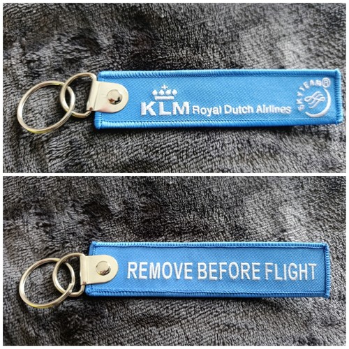 Porte clé brodé avion flamme - avion,